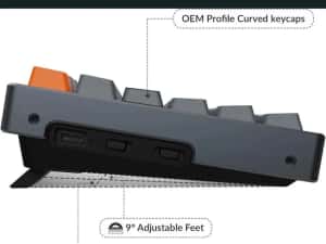 Tastatura Mecanica Gaming Keychron K4 Wi - fi, Mechanical Keyboard v2 RGB Brown Gateron — miniatura 7