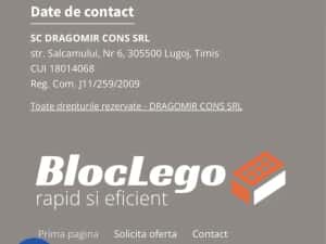 Despartitoare din beton, bloc tip lego, beton lego, boltari beton, — miniatura 8