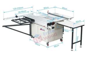 Masa pentru circular EW-550V2 — miniatura 10