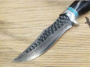 Cutit Imperial Dragon Scale, forjare manuala, teaca piele