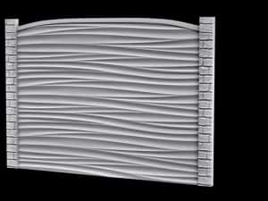 Gard din beton prefabricat. Transport, Montaj, pentru gradina — miniatura 6