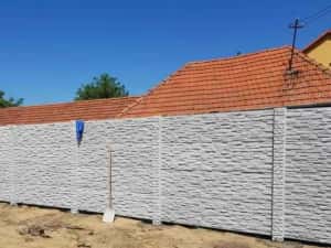 Gard din beton prefabricat. Transport, Montaj, pentru gradina — miniatura 9