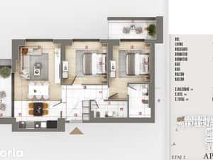 0% Comision | 3 camere Pallady | Bloc nou finalizat | Ideal familie — miniatura 5