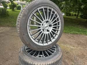 Jante bmw Aez 5x120 R17 cu anvelope de vară — miniatura 2
