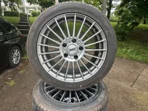 Jante bmw Aez 5x120 R17 cu anvelope de vară — miniatura 5