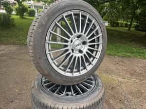 Jante bmw Aez 5x120 R17 cu anvelope de vară — miniatura 6