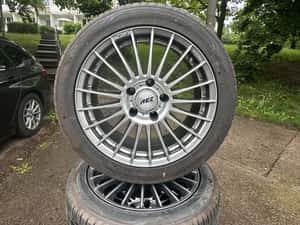 Jante bmw Aez 5x120 R17 cu anvelope de vară — miniatura 9