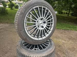 Jante bmw Aez 5x120 R17 cu anvelope de vară — miniatura 10