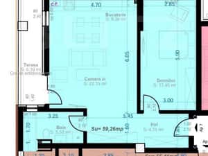 Apartament 2 Camere Open-Space | Terasa 28 mp | Zona Aradului — miniatura 1