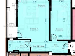 Apartament 2 Camere Open-Space | Terasa 28 mp | Zona Aradului — miniatura 5