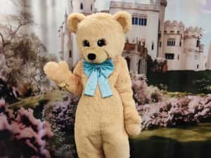 Mascot Urs Teddy din Blană Lux – Costum Premium pentru Evenimente — miniatura 2