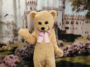 Mascot Urs Teddy din Blană Lux – Costum Premium pentru Evenimente — miniatura 3