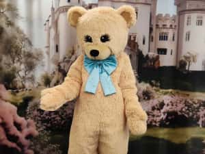 Mascot Urs Teddy din Blană Lux – Costum Premium pentru Evenimente — miniatura 4