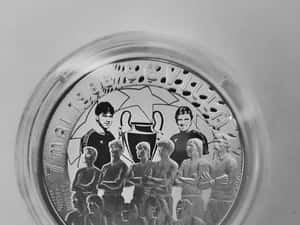 Medalie Steaua Bucuresti, 7 Mai 1986 Sevilla - editie limitata - Argint cu puritate de 999 la mie — miniatura 2