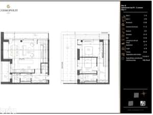 Apartament 3 camere Cosmopolit Zenit | Bloc B - etaj 11 — miniatura 5