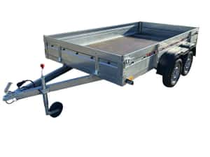 Remorca auto 750 kg Produs in Romania ,RAR cadou,2 AXE — miniatura 4