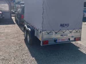Remorca auto 750 kg Produs in Romania ,RAR cadou,2 AXE — miniatura 7
