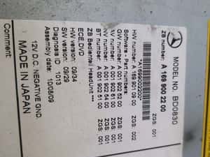 Radio cd player mercedes a class w169 a1699002200 — miniatura 9