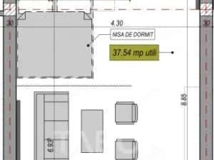 Garsoniera 38 mp cu terasa - incalzire in pardosea si aer conditionat — miniatura 8