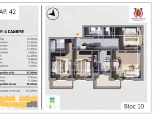 Resedinta premium cu 4 camere, 2 balcoane - Parc Tudor Arghezi — miniatura 6