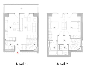 Duplex cu 3 camere - Tip D3A1 — miniatura 3