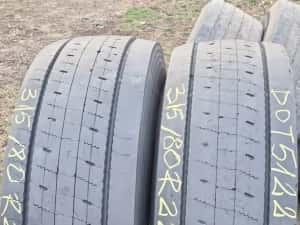 2 Anvelope Camion Directie Bridgestone 315/80 R22.5 Stare Impecabilă. — miniatura 1