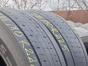 2 Anvelope Camion Directie Bridgestone 315/80 R22.5 Stare Impecabilă. — miniatura 10