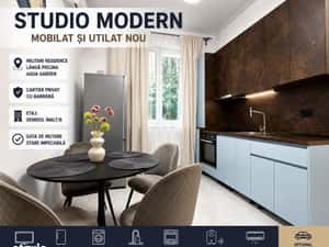 Studio Modern Lidl, Mobilat și Utilat Complet - Militari Residence — miniatura 6