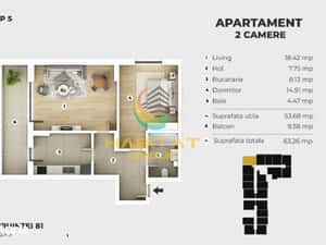 Vanzare 2 camere decomandat 5 min Berceni Acte Gata — miniatura 4