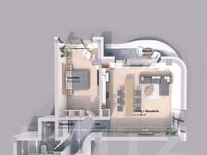 Apartament MODERN 2 camere intr un Complex Rezidential NOU la un SUPER — miniatura 2