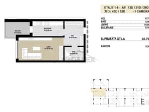 Garsoniera premium in ansamblu rezidential nou 2025 — miniatura 3