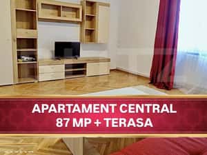 Apartament cu 3 camere + Terasa, 87 mp, zona Central — miniatura 2