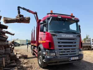 Scania G420 2010 6x6 Transport lemne - Camion Forestier -  Macara Epsi — miniatura 3