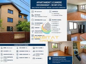 Vânzare 3 Camere Aproape de Metrou! — miniatura 3