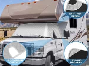 Parasolar  Parbriz Geamuri laterale Auto Duba Van RV Ford Transporter SUV — miniatura 10