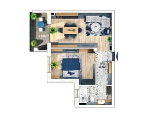 Apartament 2 camere — miniatura 5