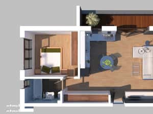 Investiție sigură: 2 camere parter Magnolia, 52 mp + parcare — miniatura 3