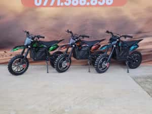 Motocicleta electrica copii eCross 1000w 36volți Roți R10 — miniatura 3