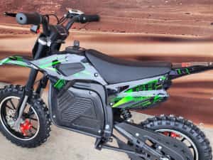 Motocicleta electrica copii eCross 1000w 36volți Roți R10 — miniatura 6