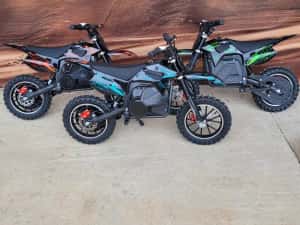 Motocicleta electrica copii eCross 1000w 36volți Roți R10 — miniatura 9