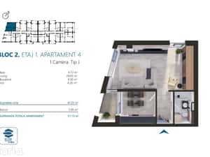 Apartament 1 cameră | TORONTALULUI — miniatura 4