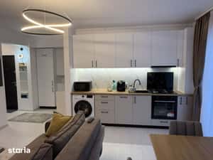 Inchiriez penthouse 3 camere mobilat full premium, 90mp, terasa pano — miniatura 5