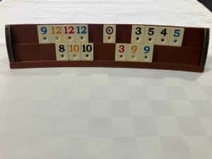 Joc Remi Remy. Table curbate grele din lemn masiv lacuit. NOU — miniatura 3
