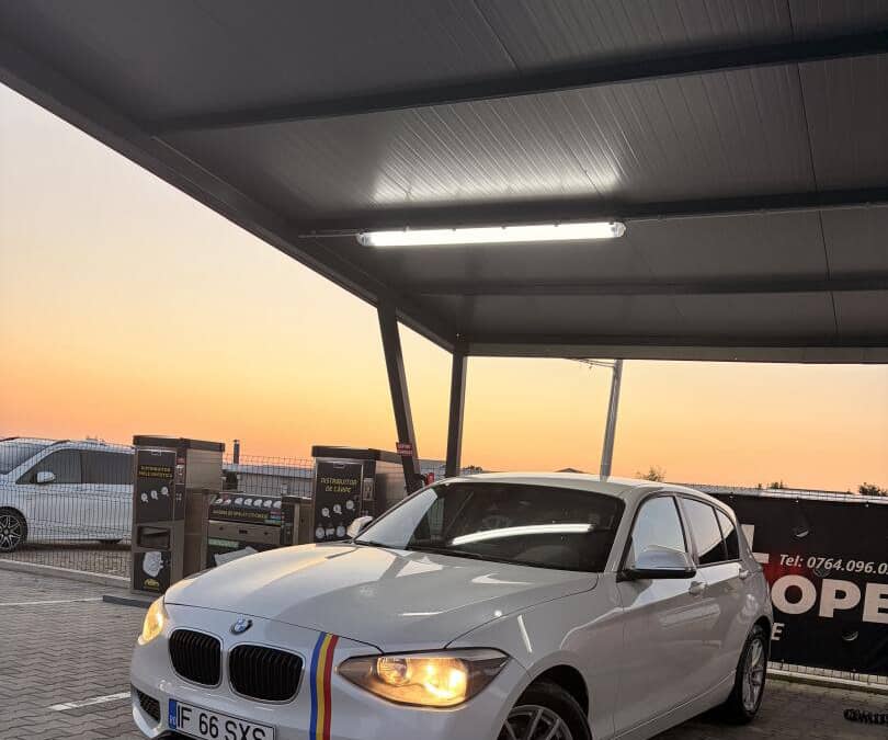 BMW 116, 2011, alb perlat, stage 1 aprox 170cp — fotografie 1 din 7