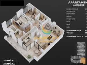 Apartament 4 camere / 112.85 mp / Popesti — miniatura 3