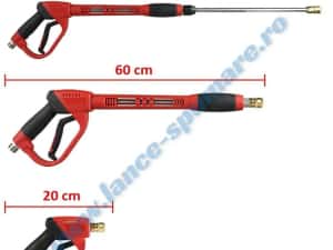 Set pistol presiune aparat spalat si lanci apa + set 5 duze — miniatura 3