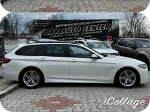 BMW F11 520D X-DRIVE M-PACHET ALB PERLAT AN 2014 IMPORT ITALIA — miniatura 5