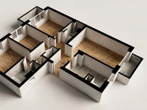 Apartament cu 4 camere | 81,5 mp | 2 bai | 2 Balcoane | Dunavat 14 | D — miniatura 1