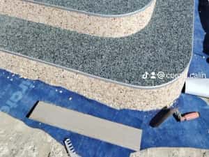 Piatra 2-4 mm covor rasina poliuretanica epoxidica romanesca — miniatura 6