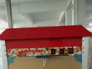 Aparat electric pentru popcorn, 1.44 kW, roșu-argintiu, capac negru — miniatura 7